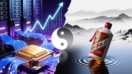 算力走强，茅台走弱：硅基通胀，碳基通缩｜财经峰评